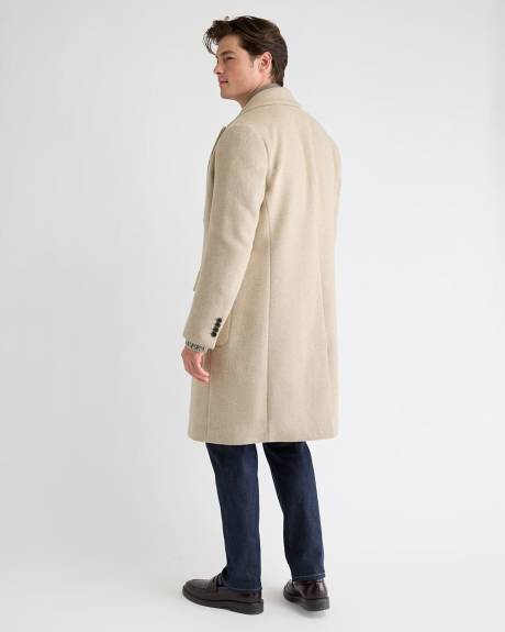 Classic Wool-Blend Coat with Tailored Collar