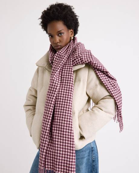 Houndstooth Boyfriend Scarf