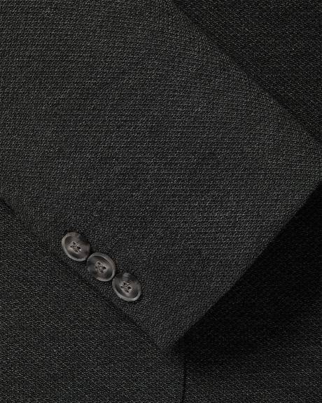 Veston en Tricot Texturé à Coupe Étroite