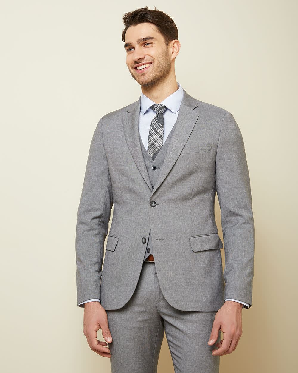 grey slim suit