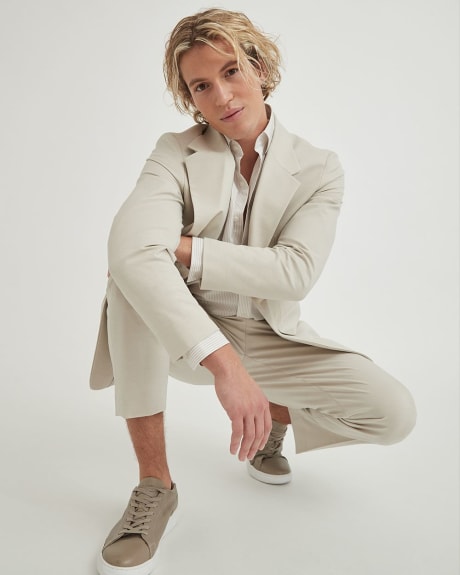 Gender-Neutral One-Button Long Blazer