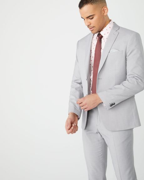 Essential Athletic Fit light heather Grey suit Blazer