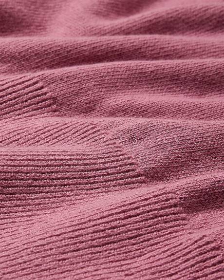 Cotton-Merino-Blend V-Neck Rugby Polo Sweater