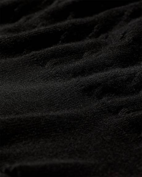 Pull à Manches Longues avec Col Chemisier Amovible