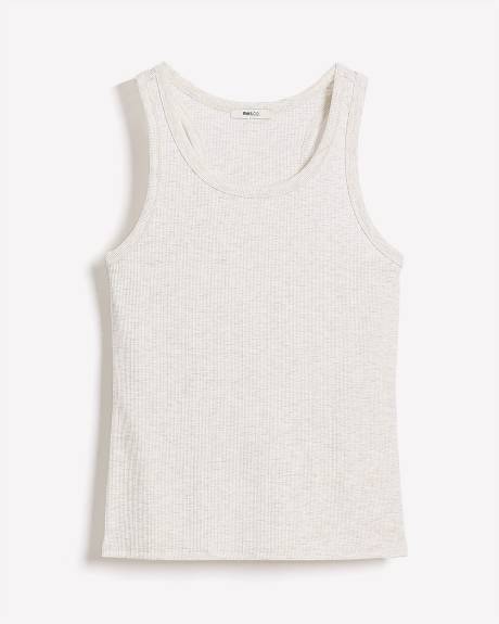 Crew-Neck Racerback Fitted Tank