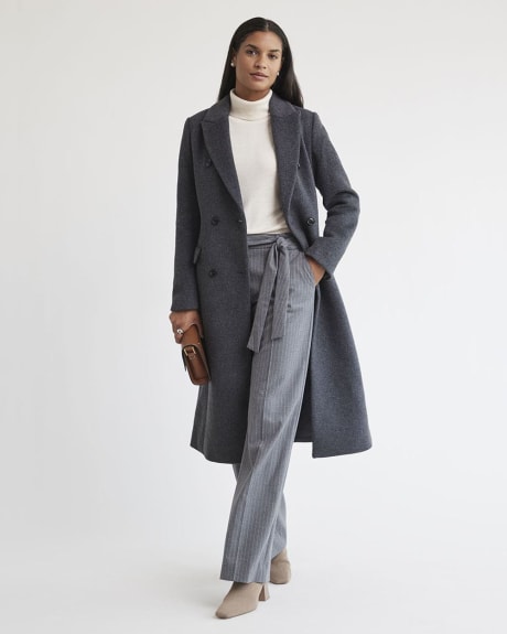 Double-Breasted Luxurious Wool Coat