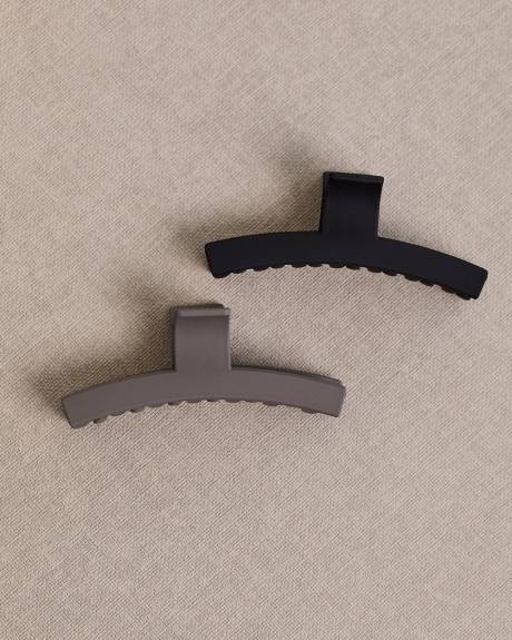 Thin Matte Hair Grippers - Set of 2