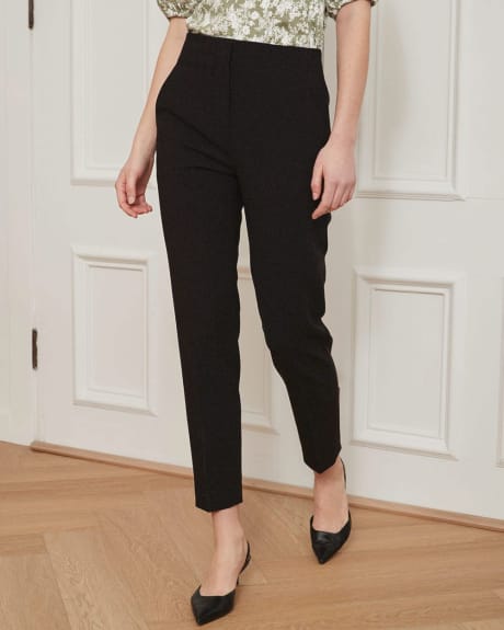 Twill High-Waisted Ankle Pants - 28"