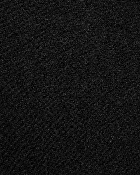 Long-Sleeve Sweater with Johnny Collar