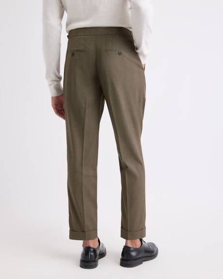 Tapered-Leg Prince-of-Wales Pant Pant