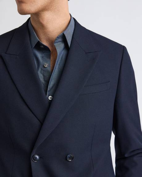 Tailored-Fit Navy Suit Blazer