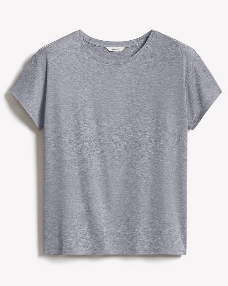 Silk-Blend Boxy Knit Top