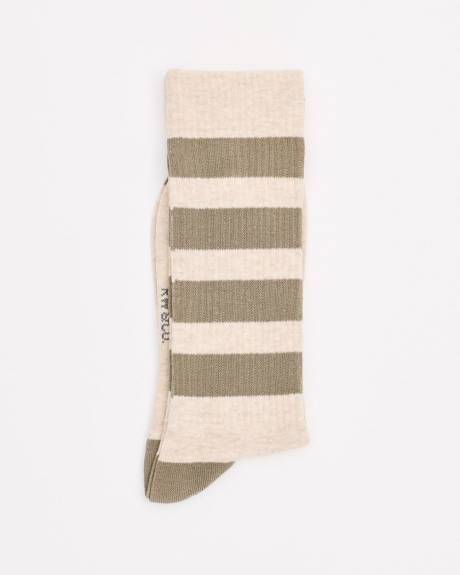 Ribbed Striped Socks