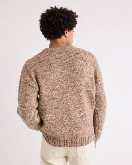 Wool Sweater with Cable Stitches