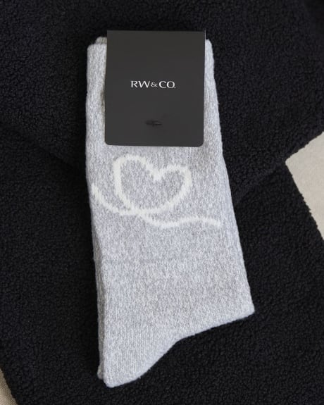 Super-Soft Socks with Hearts