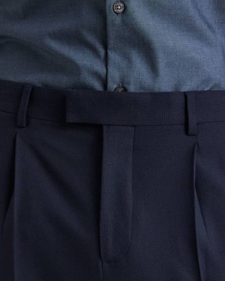 Pantalon de Complet Marine &agrave; Jambe Fusel&eacute;e