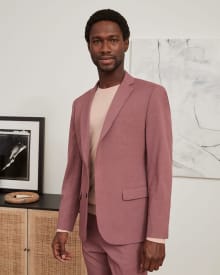 Slim Fit Raspberry Suit Blazer