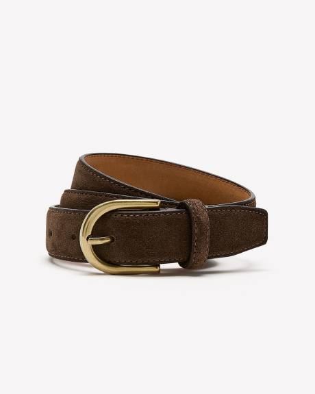 Ceinture en Suède avec Boucle Croissant
