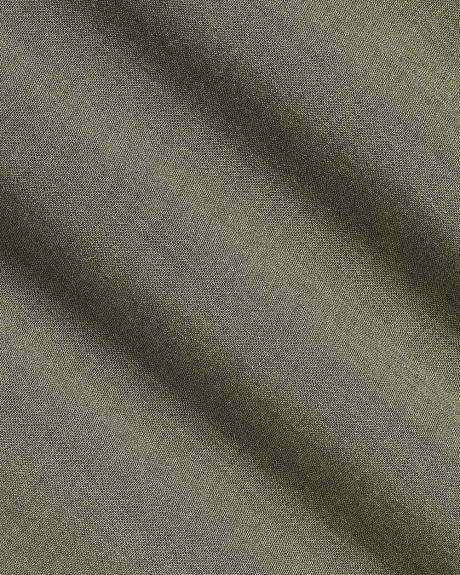 Tailored-Fit Khaki Suit Pant