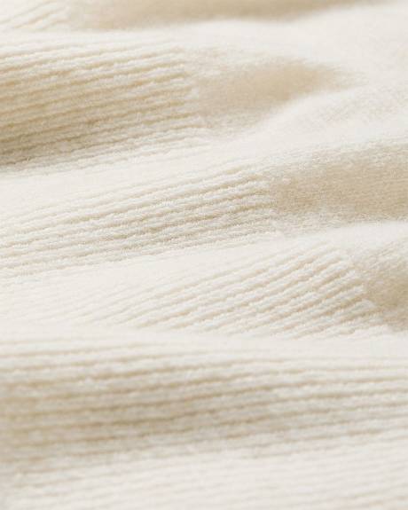 Merino Wool V-Neck Drop Shoulder Sweater