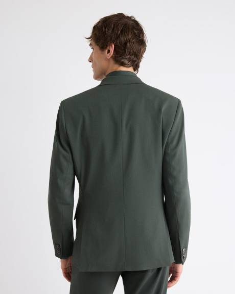 Slim-Fit Dark Green Suit Blazer