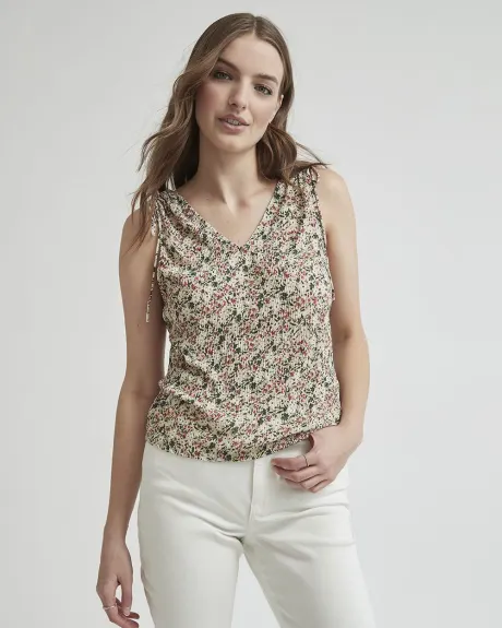Classic V-Neck Cami with Shoulder Ties