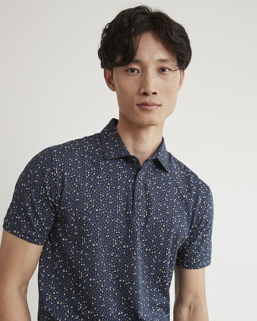 Patterned City Polo