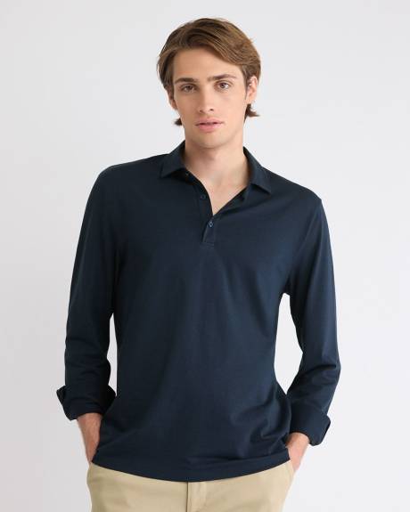 Long-Sleeve Supima (R) Cotton Polo