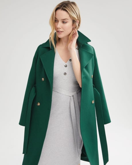 Classic Double-Breasted Trench Coat
