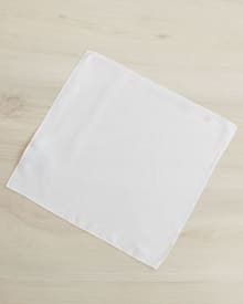 Mouchoir de poche blanc classique
