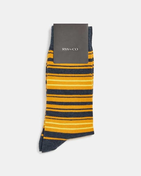 Yellow Striped Socks