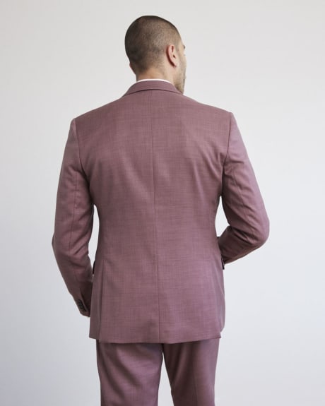 Slim-Fit Raspberry Suit Blazer