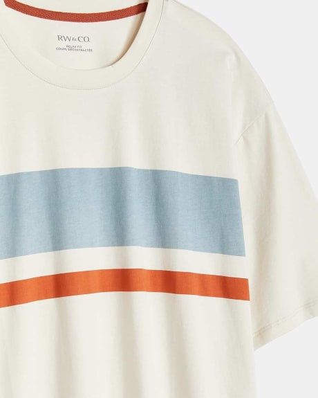 Relaxed T-Shirt with Stripes