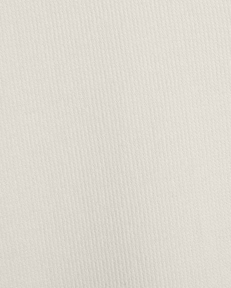 Long-Sleeve Henley Waffled Tee