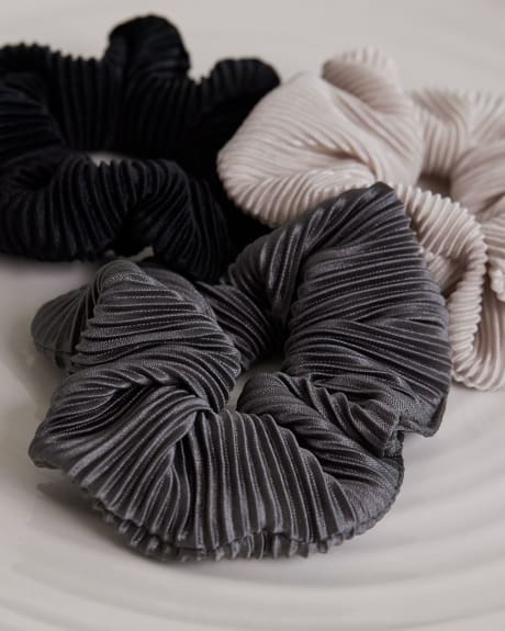 Ribbed Scrunchies - Set of 3