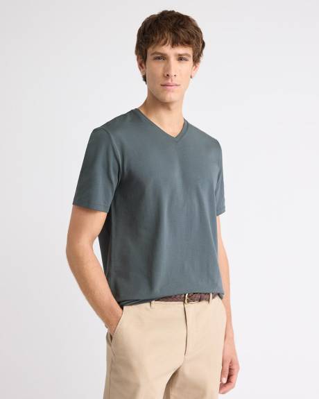 Solid Supima (R) Cotton V-Neck T-Shirt