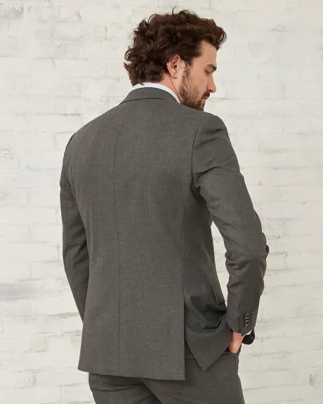 MotionFlexx (R) Tailored Fit Dark Grey Suit Blazer