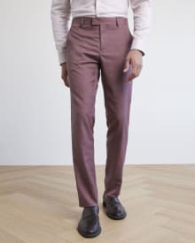 Slim-Fit Raspberry Suit Pant