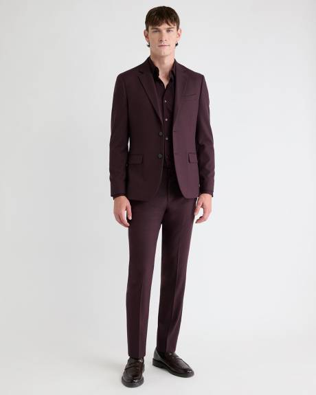 Slim-Fit Fig Suit Blazer
