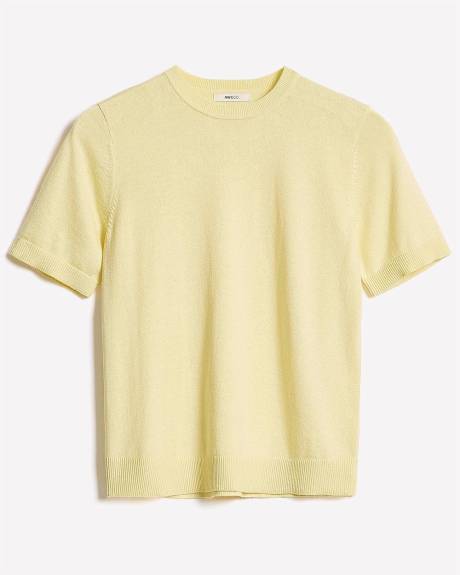 Pull à Manches Courtes et Col Rond