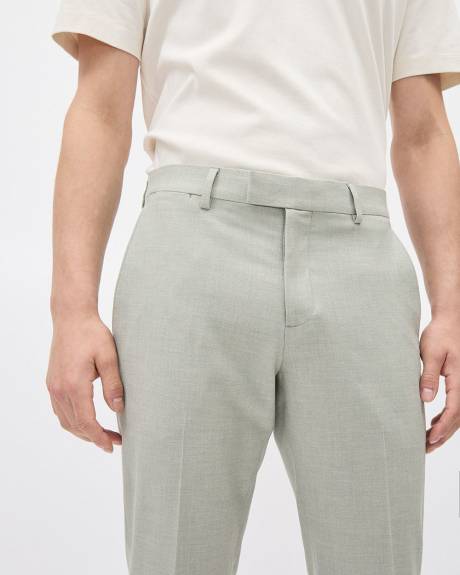 Pantalon de Complet à Coupe Étroite en Tissu Technique