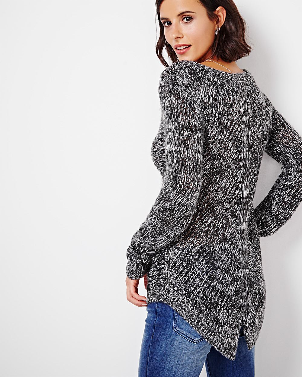 Fancy stitch sweater with Lurex | RW&CO.