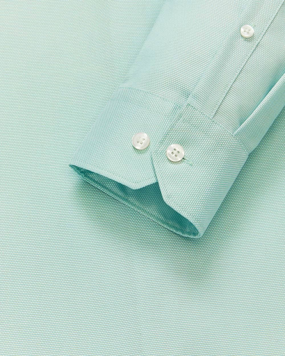 Slim Fit Textured Mint Dress Shirt RW&CO.