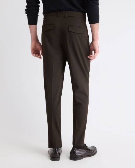 Tapered-Leg Pleated Dress Pant