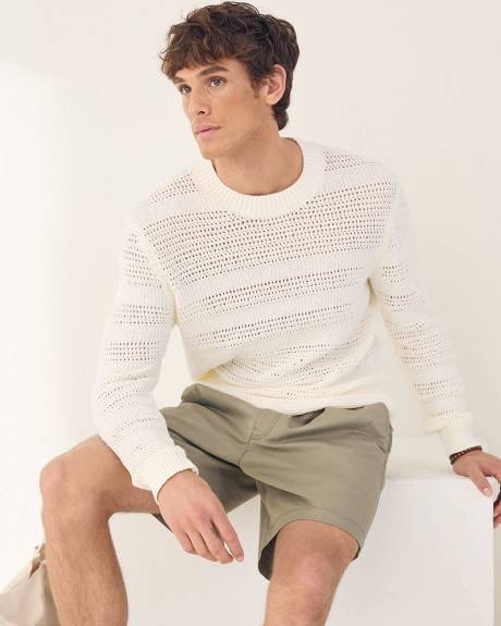 Short with Elastic Waistband and Drawstring