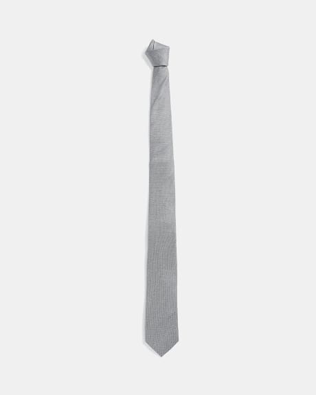Cravate Grise Pâle Régulière