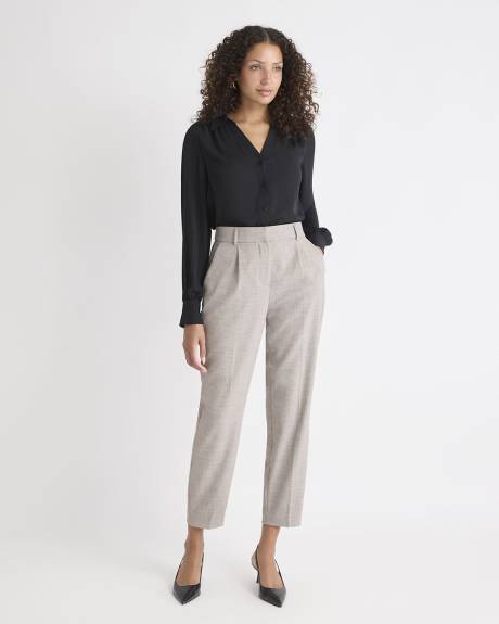 Blouse Boutonnée en Crêpe Soyeux à Manches Longues