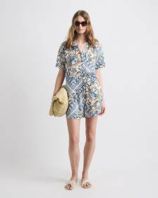 Mid-Rise Pull-On Satin Short