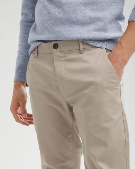 Pantalon Chino Classique Coupe Étroite À Poche De Biais