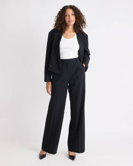 Black High-Rise Wide-Leg Pant